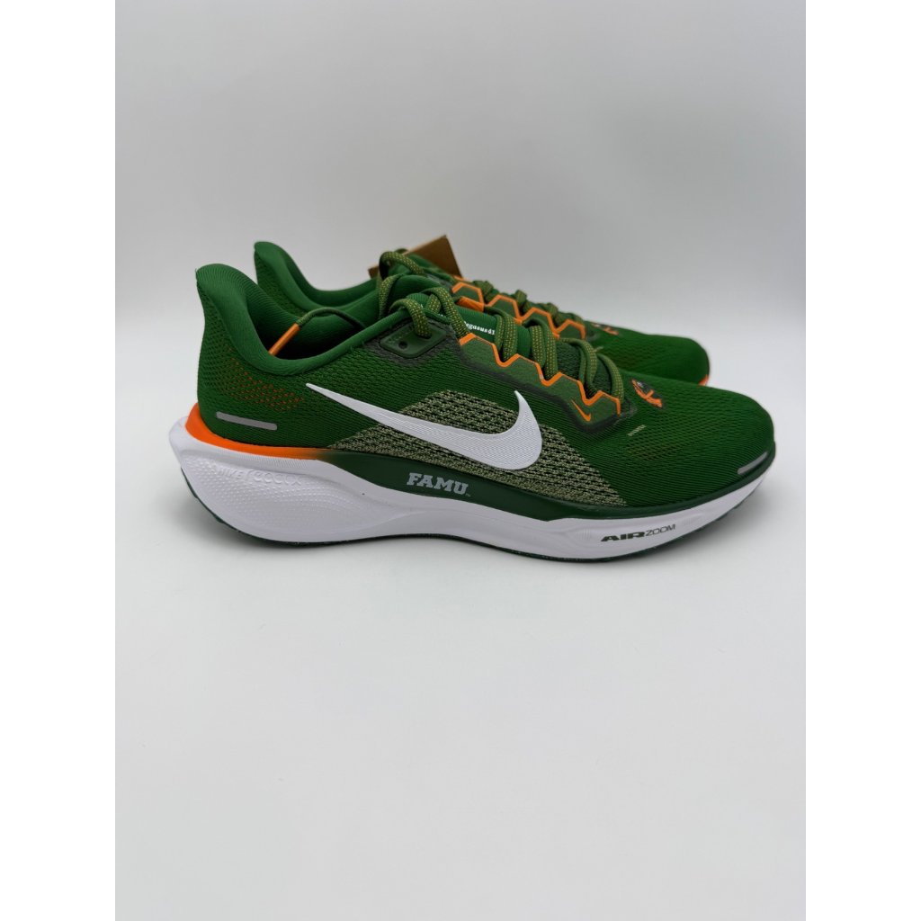 Size 8 - Nike Air Zoom Pegasus 41 “Famu” Green Orange Running Shoes